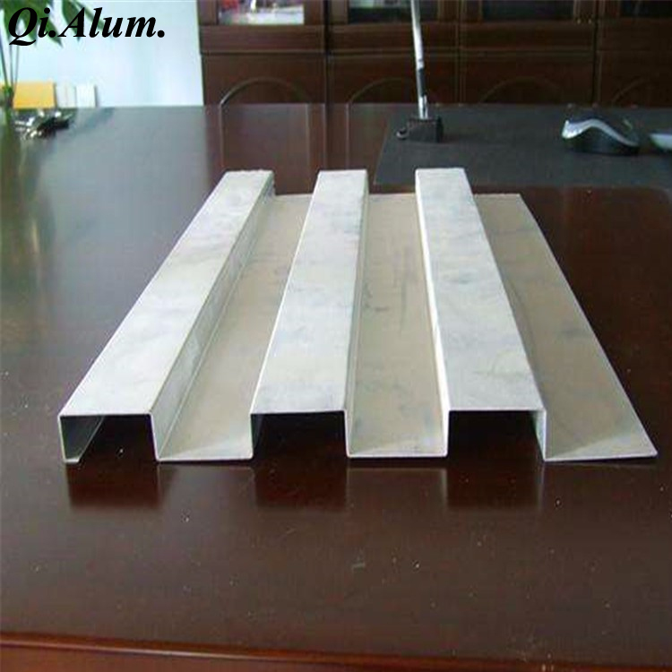Aluminum high strength fluted panel for fence decoration
