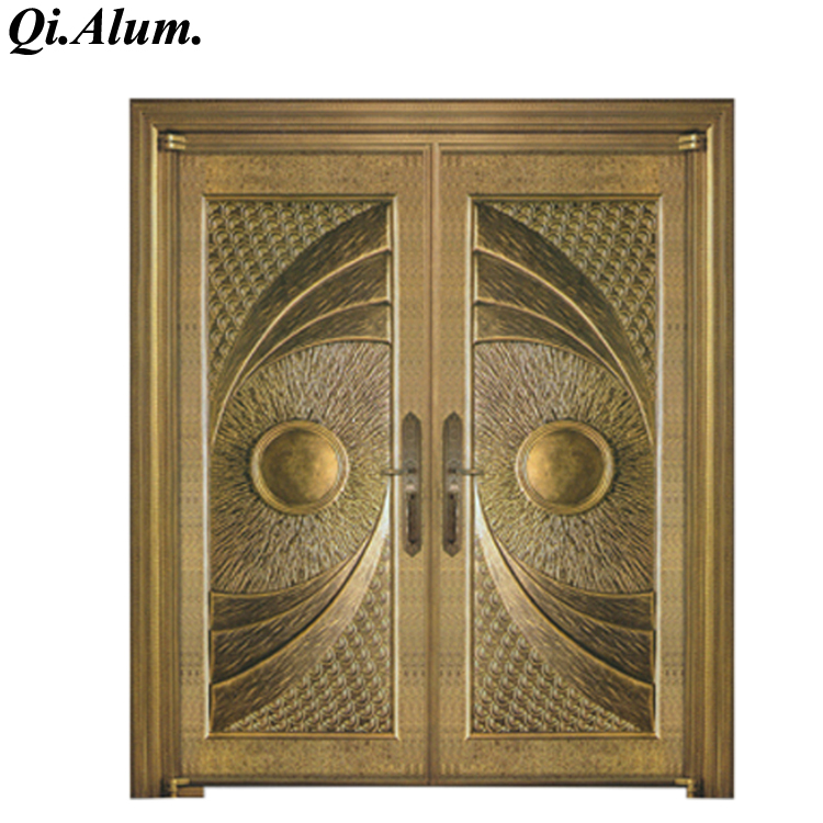 Modern design entrance aluminum security casting door