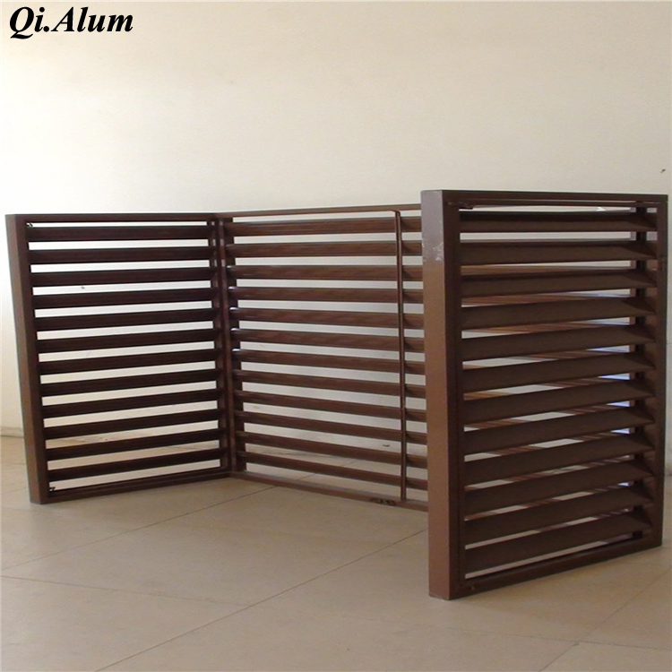 Exterior powder coated balcony aluminum perforated air conditioner covers